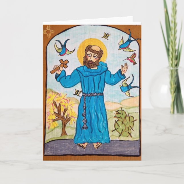 Cartão St Francis of Assisi from the original Retablo (Frente)