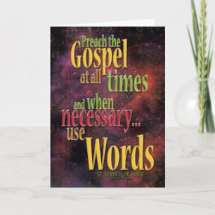 Cartão St. Francis of Assisi Quote