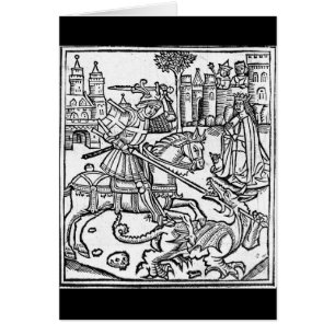 Cartão St George contra o dragão