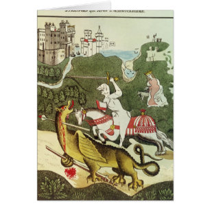 Cartão St George e o dragão