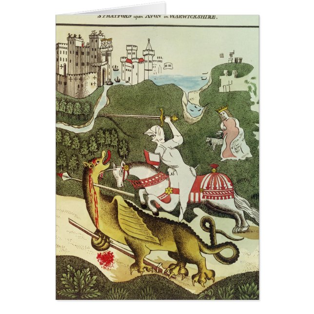 Cartão St George e o dragão (Frente)