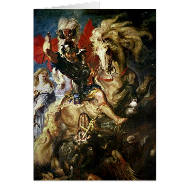 Cartão St George e o dragão, c.1606 (Frente)