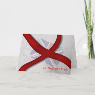 Cartão St. George's Day Celebration Cross Of St. George