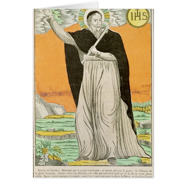 Cartão St Ignatius de Loyola (Frente)