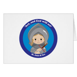Cartão St. Joana do arco