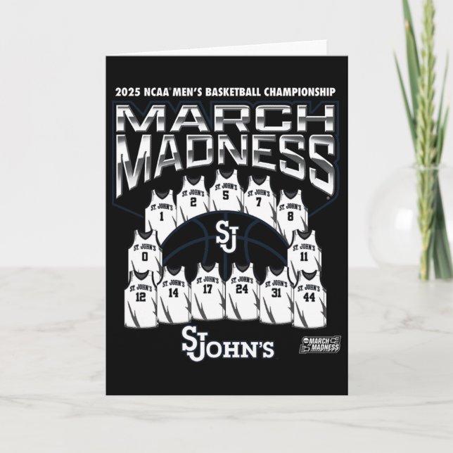 Cartão St. John's March Madness 2025 Men's Sketll Nil  (Frente)