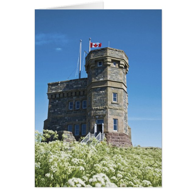 Cartão St. John's, Terra Nova, Canadá, Cabot Tower, (Frente)