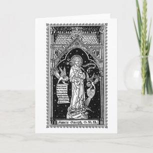 Cartão St. José, Padroeiro da Igreja (DT 01)