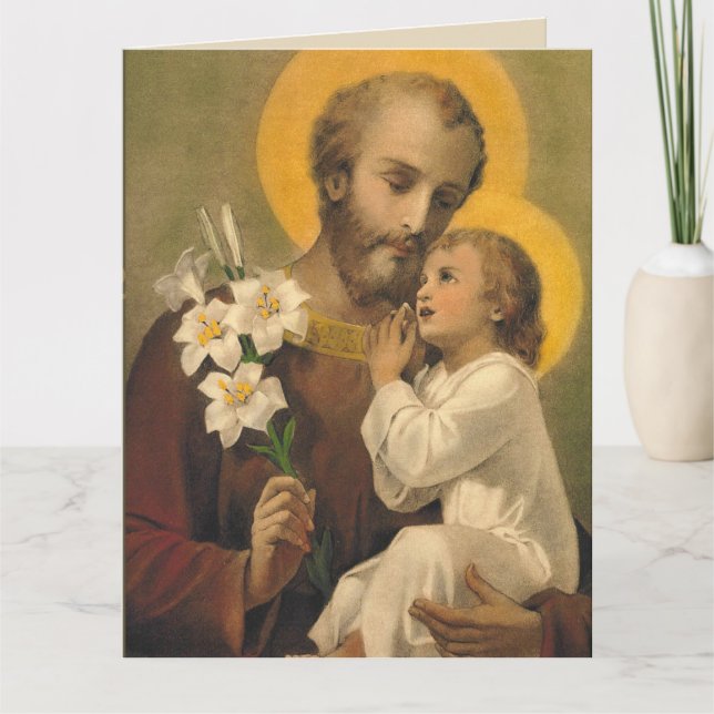 Cartão St. Joseph Birthday Card for Special Friend (Frente)