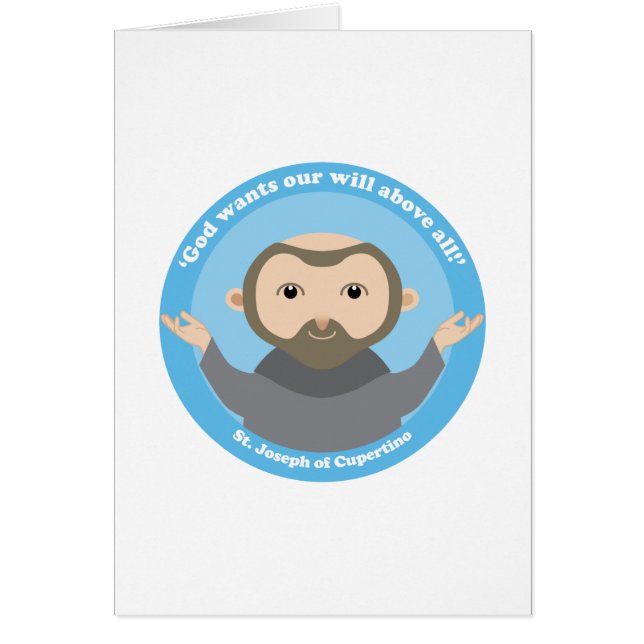 Cartão St Joseph de Cupertino (Frente)