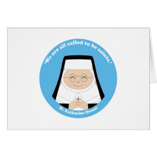 Cartão St. Katharine Drexel