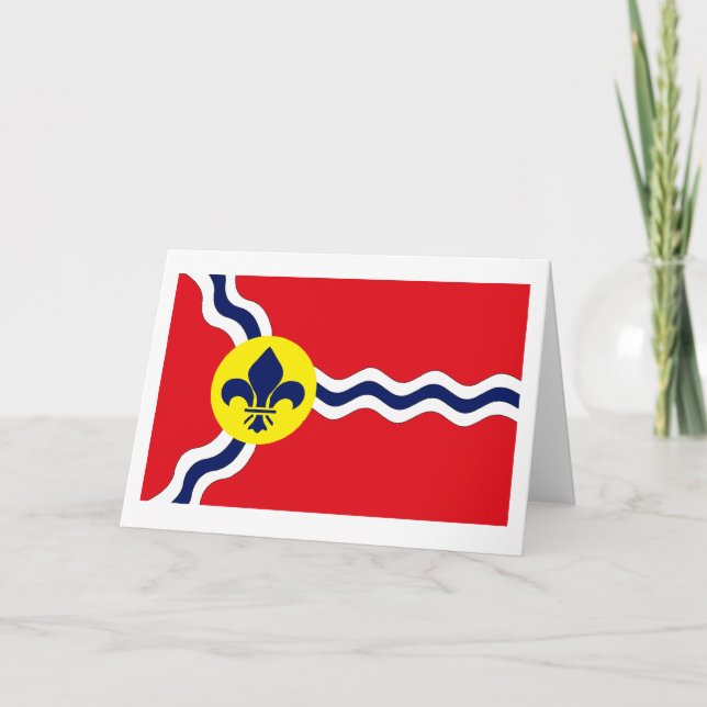 Cartão St. Louis Flag Greeting Card (Frente)