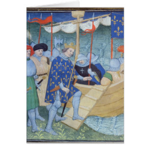 Cartão St Louis que embarca para as cruzadas