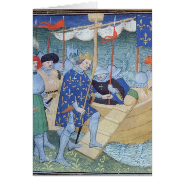 Cartão St Louis que embarca para as cruzadas (Frente)