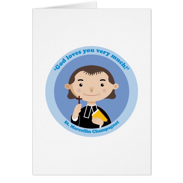 Cartão St. Marcelino Champagnat (Frente)