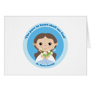 Cartão St. Maria Goretti