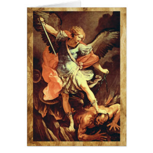 Cartão St Michael o arcanjo