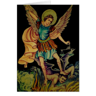 Cartão St Michael o arcanjo