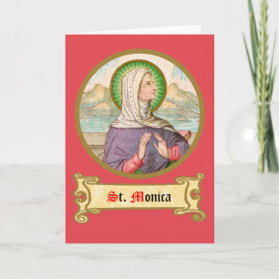Cartão St. Mônica de Tagaste (SAU 047; detalhe)