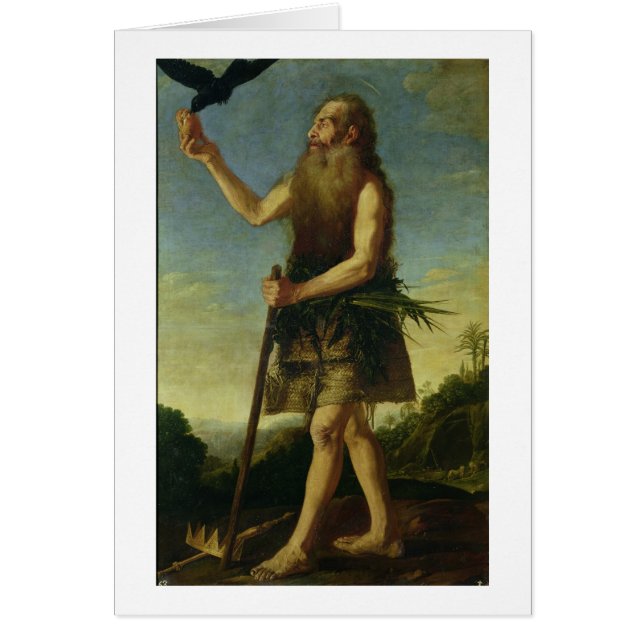 Cartão St. Onuphrius (óleo em canvas) (Frente)