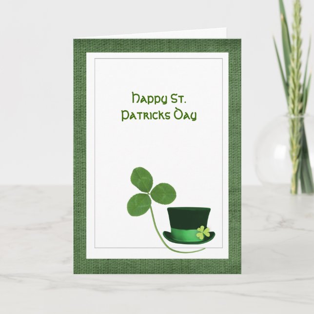 Cartão St. Paticks Day greeting card (Frente)