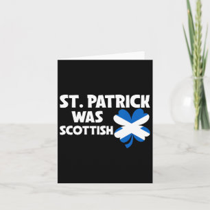 Cartão St Patrick Era Escocês Bandeira Patriótica St Patr