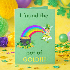 Cartão St Patrick Pot of Gold