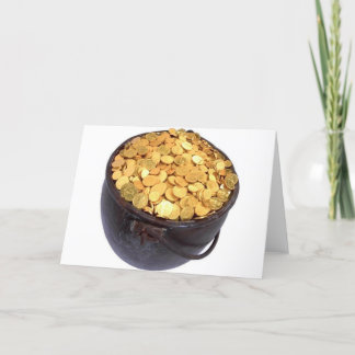 Cartão St Patrick&- Pot of Gold