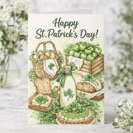 Cartão St Patrick’s Day Traditional Irish Cottage Kitchen