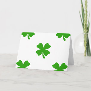 Cartão st patricks clover emoji