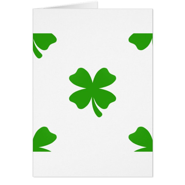 Cartão st patricks clover emoji (Frente)
