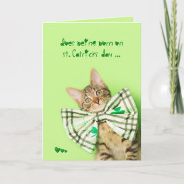 Cartão St. Patricks Day Birthday