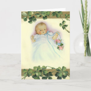 Cartão St. Patrick's Day Birthday Baby Boy or Girl