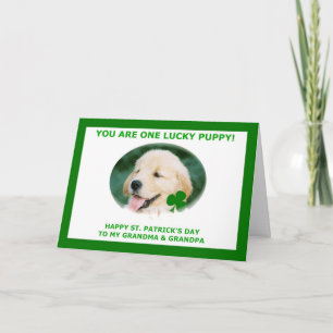 Cartão St. Patrick's Day Card for Grandparents, Grandma a