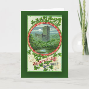 Cartão St. Patrick's Day Cards with Irish Castle