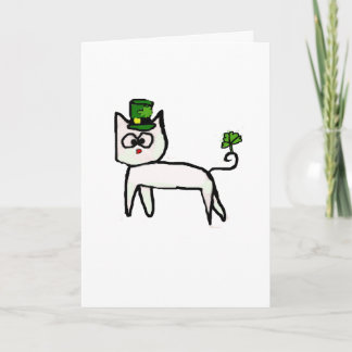 Cartão St. Patrick's Day Cat Card