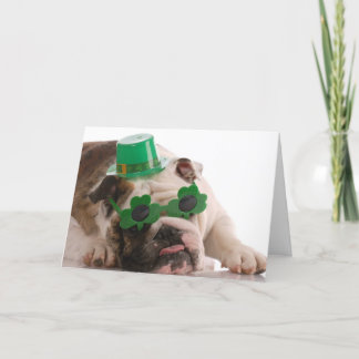 Cartão St. Patrick's Day Dog Card