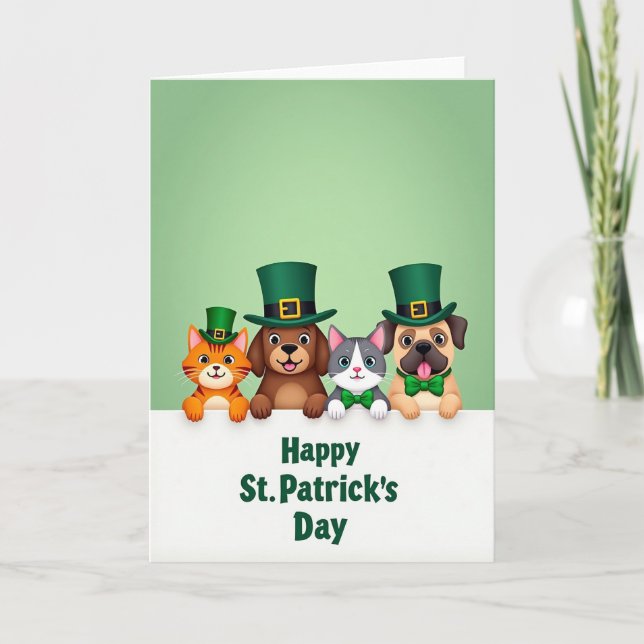 Cartão St Patricks Day Friends Card (Frente)