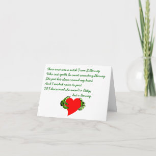 Cartão St Patrick's Day Gaelic Claddagh & CRC Limerick