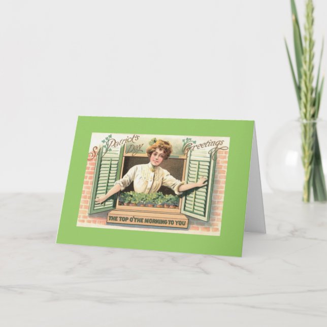 Cartão St. Patricks Day Greeting Card (Frente)