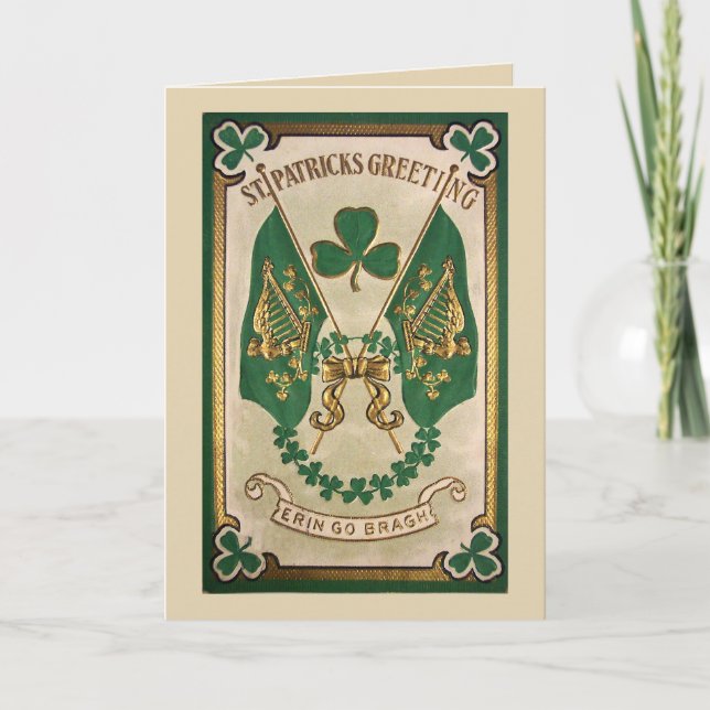 Cartão St. Patricks Day Greeting Card (Frente)