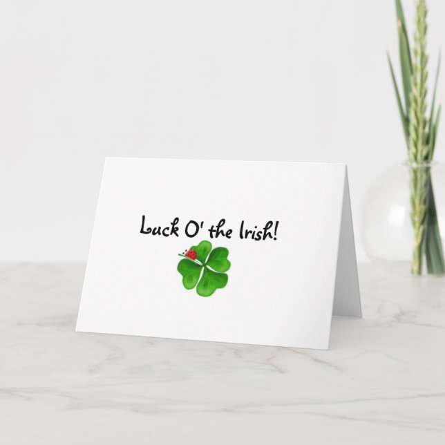 Cartão St. Patrick's Day Greeting Card (Frente)