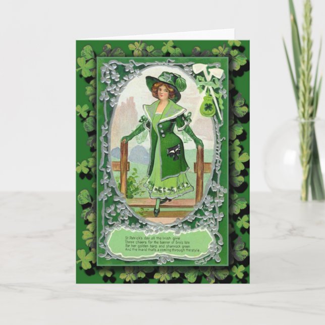 Cartão St. Patrick's Day Greeting Cards and Postcards (Frente)