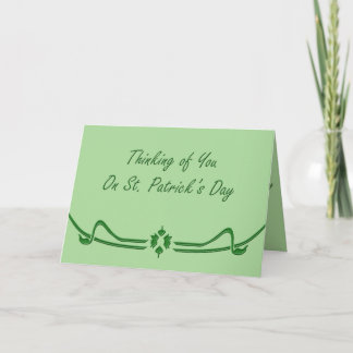 Cartão St Patricks Day Thoughts Card
