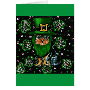 Cartão St. Patty Yorkie Poo