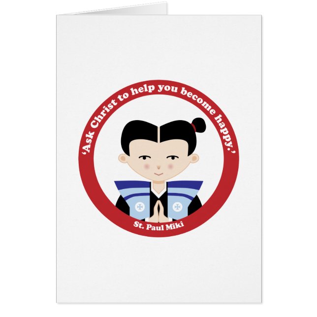 Cartão St Paul Miki (Frente)