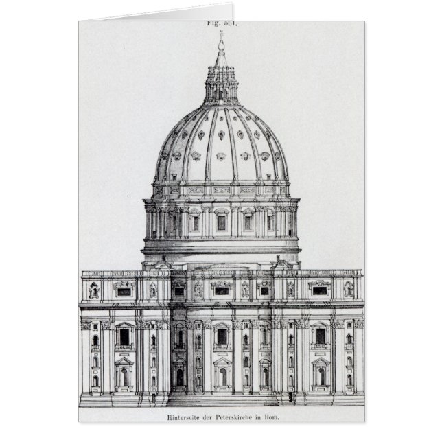 Cartão St Peter, Roma (Frente)