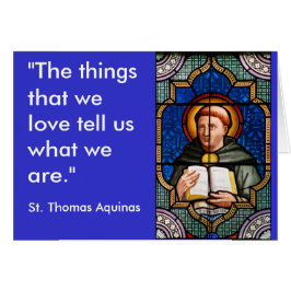 Cartão St Thomas Aquinas