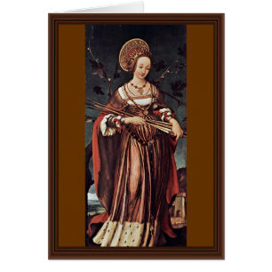 Cartão St Ursula por Hans Holbein o mais novo