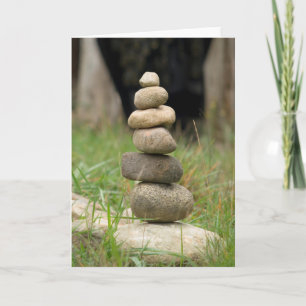 Cartão Stack Of Balanced Rocks